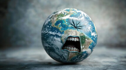 Earth angry planet image