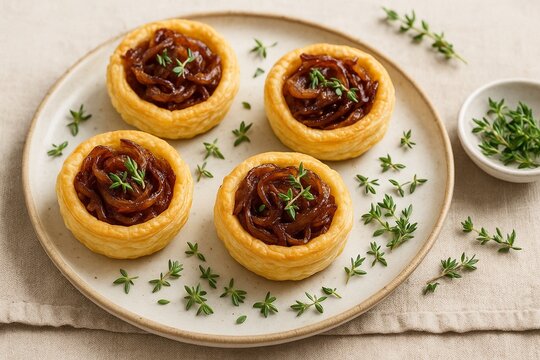 Caramelized Onion Tartlets with Thyme