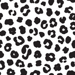 Leopard Spot Pattern Silhouette Vector – Wild Black Animal Texture Illustration