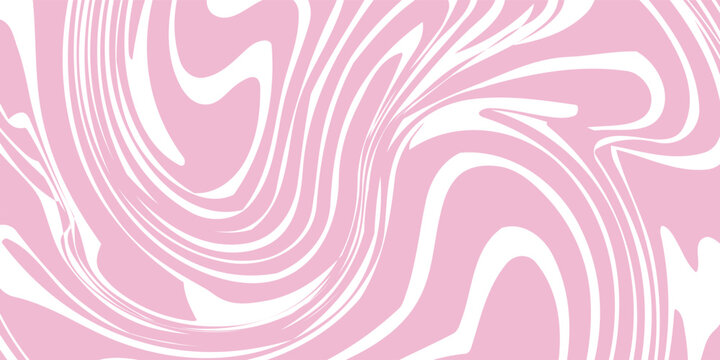 Pink candy pattern background. Abstract vector melted caramel texture. Strawberry cream swirls. Liquid mousse background. Psychedelic trippy raspberry ice cream.