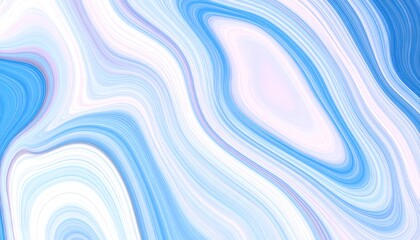 Abstract Blue Liquid Marble Swirls.