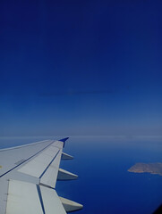 Fototapeta premium view from airplane window