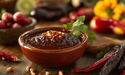 Mole Coloradito - A red mole from Oaxaca, slightly sweet and rich.