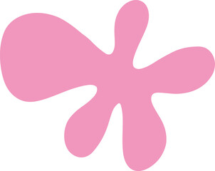 Freeform Pink Abstract Cutout Form