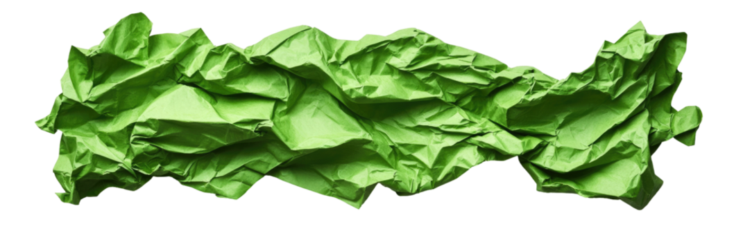 Crumpled Green Fabric