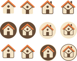 House icons collection for real estate and home design elements
