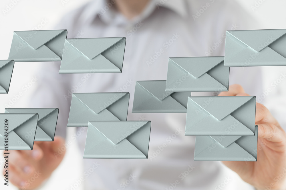 Poster boost productivity with efficient email management techniques. organize and prioritize your inbox.