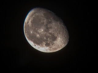 Astrophotography of Earth's Moon - Night Sky