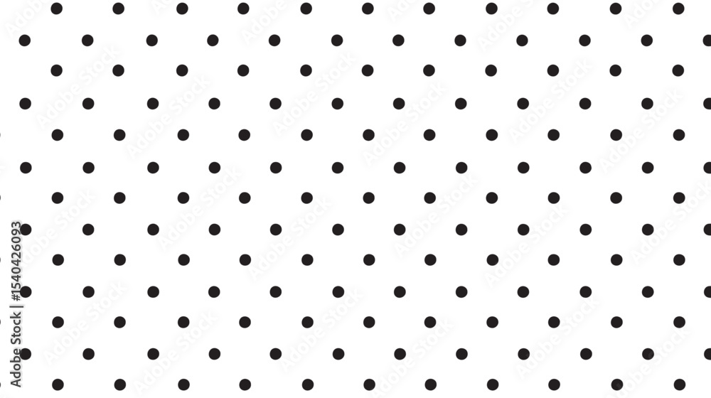 Poster dark circles form simple dotted pattern across light backdrop design