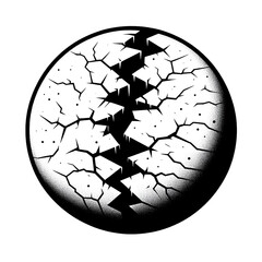 crack, black and white, image, vector, wallpaper