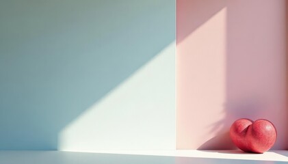 Realistic blank instant photo with pronounced shadow , realistic, isolated