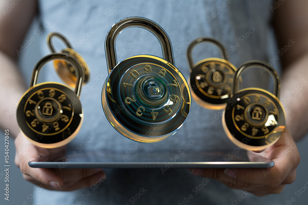 Aufkleber Protecting your online accounts requires strong passwords.  Learn how to create and manage them securely.