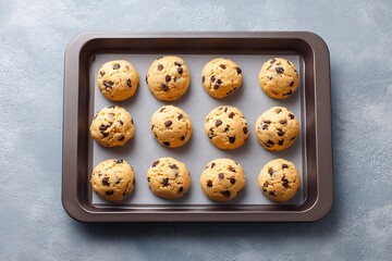 Close-Up of Homemade Cookie Dough on Table