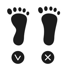 Healthy foot and flatfoot. Vector illustration isolated on white background.