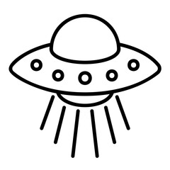 UFO or alien spacecraft icon