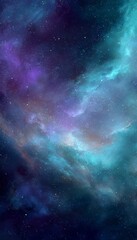 Fototapeta premium Stunning Cosmic Nebula in Vibrant Colors