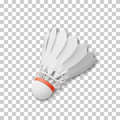 3D Badminton Shuttlecock Icon &ndash; Modern Sport Game Vector Illustration Isolated on White
