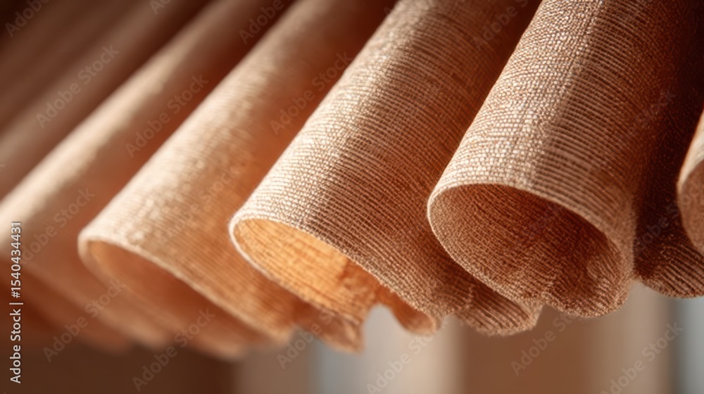 Aufkleber captivating texture and gentle flow of pleated heavy curtain fabric showcasing elegant design and so