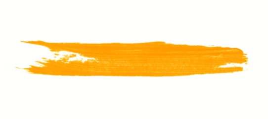 Golden Paint Brush Stroke Design Element, Transparent Background