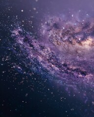 Obraz premium Vibrant Cosmic Swirl in Deep Space