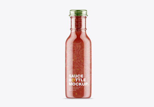 Sauce Bottle Mockup