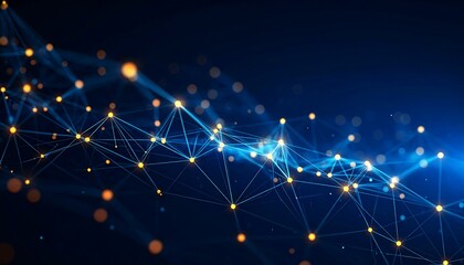 Fototapeta premium Global Network Connection Abstract.