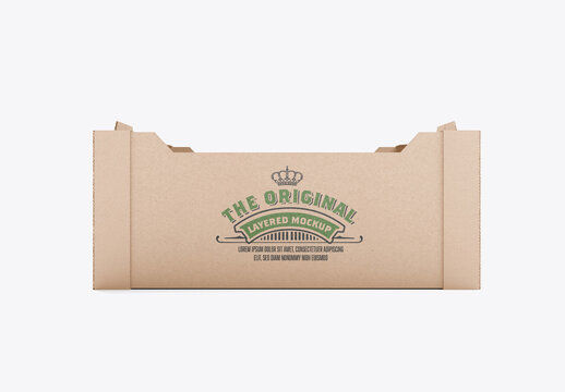 Cardboard Box Mockup