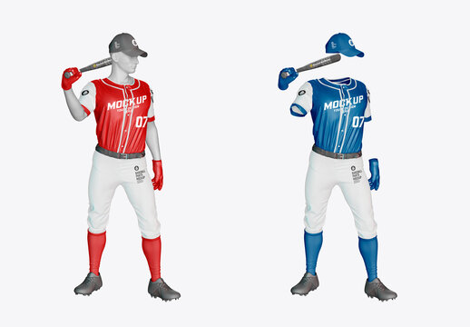 Baseball Kit Pose Mockup