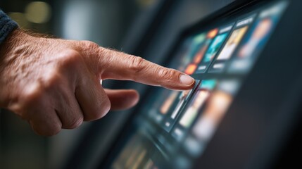 Interactive Touchscreen Selection Choosing a Candidate