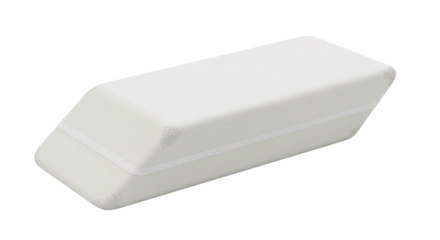 White eraser stationery school office supplies back to school eraser for pencil drawing art rubber tool 100 char on transparent background