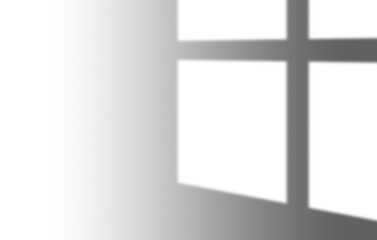 Square window shade, shadow overlay effect