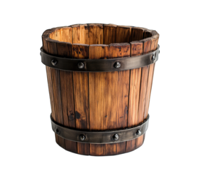 Wooden planter, rustic style