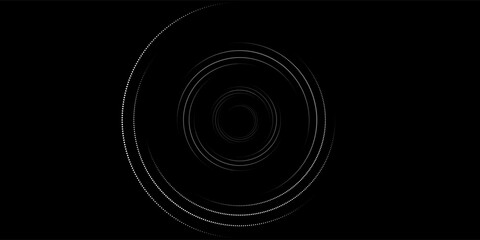 Halftone circular dotted frames set. Circle dots texture isolated on white background. Spotted spray texture. Vector abstract design element spiral circle sound wave vector dots circle