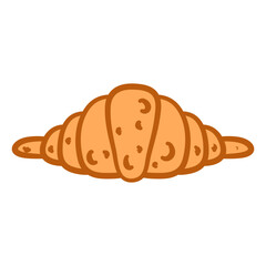 Pastry Breads and Baguettes Illustration Set