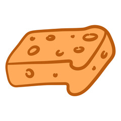 Pastry Breads and Baguettes Illustration Set