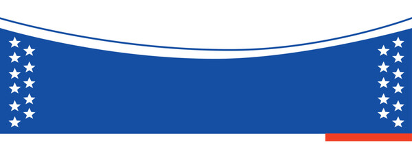 PNG American Flag Looking Footer for web and print media use Vector EPS.
