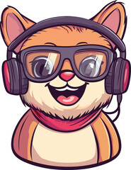 Fototapeta premium cat with sunglasses