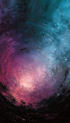 Fototapeta premium Cosmic Spiral in Vibrant Colors