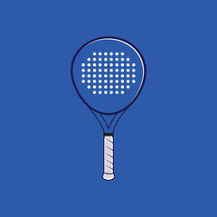 Padel Racket icon logo Vector Illustration