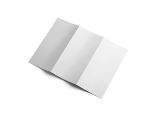 Trifold Brochure Mockup Transparent - Realistic Open & Closed Views
