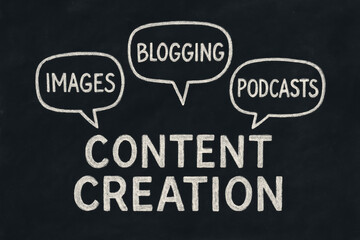 Obraz premium Effective content creation drives communication strategies through blogging podcasting and use to enhance business outreach
