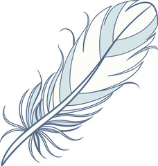 Elegant single feather design perfect for logos branding stationery and more