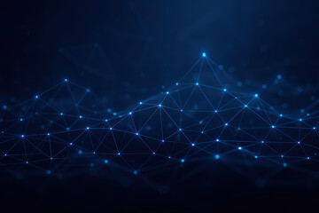 Connectivity and network integration shine through an intricate web glowing nodes and lines symbolizing data and communication