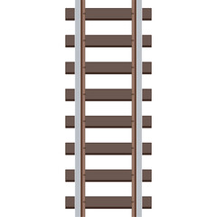 デフォルメされた線路のイラスト