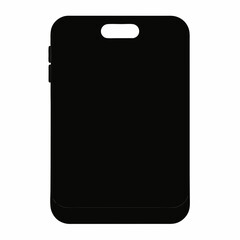 Phone Case silhouette black vector on white background