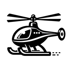 vector illustration of a helicopter, helicopter, black and white, image, vector, wallpaper