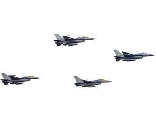 Fighter jet fighter aircraft isolated on white background.