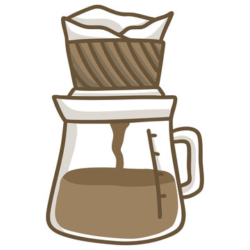 illustrator of coffee drip