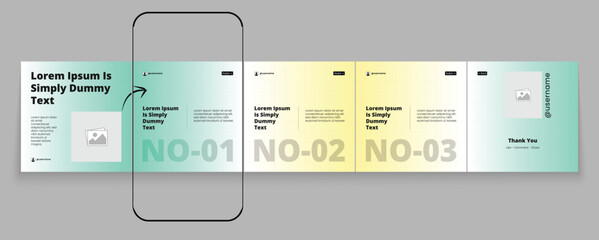Tips Instagram social media carousel post template or LinkedIn carousel banner collection