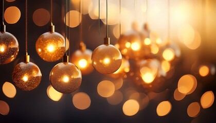 warm glowing orbs hang amidst bokeh